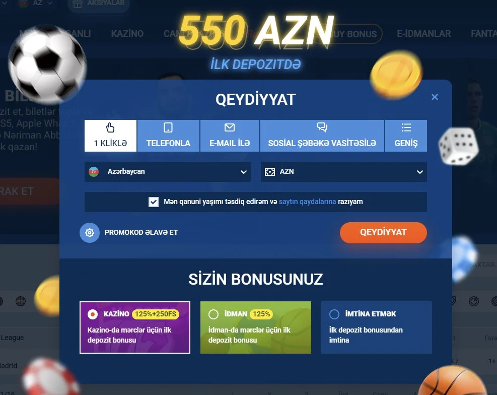 Registration Mostbet AZ