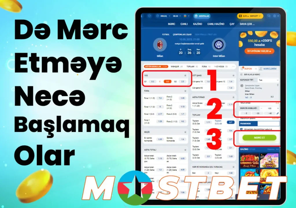 Mostbet Azərbaycanda necə addım-addım əmanət etmək olar